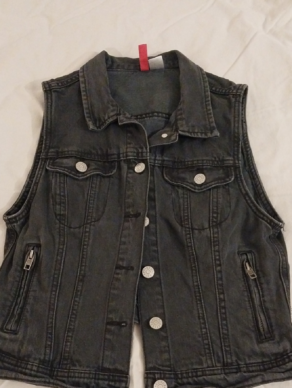 H&M Black Denim Vest